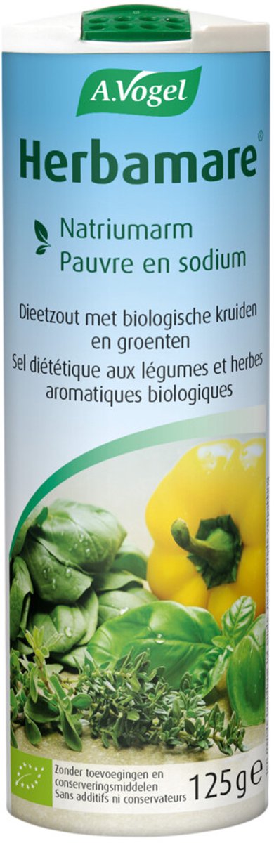 A.Vogel Herbamare Kruidenzout Natriumarm Biologisch - 3 x 125 gr - Voordeelverpakking