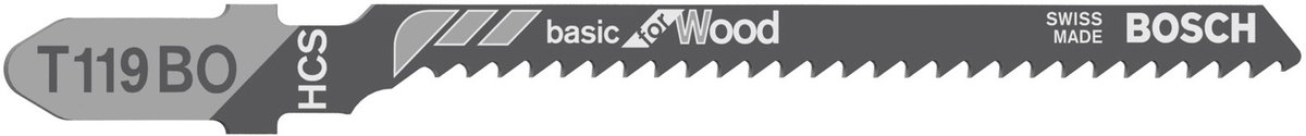 Bosch - Decoupeerzaagblad T 119 BO Basic for Wood - 100 stuks