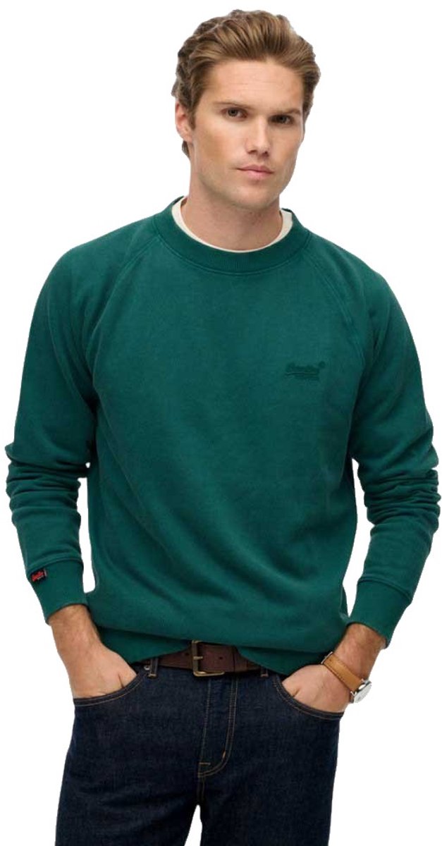 Superdry Essential Logo Sweatshirt Heren Groen