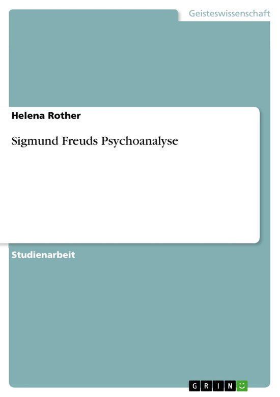 Sigmund Freuds Psychoanalyse - cover