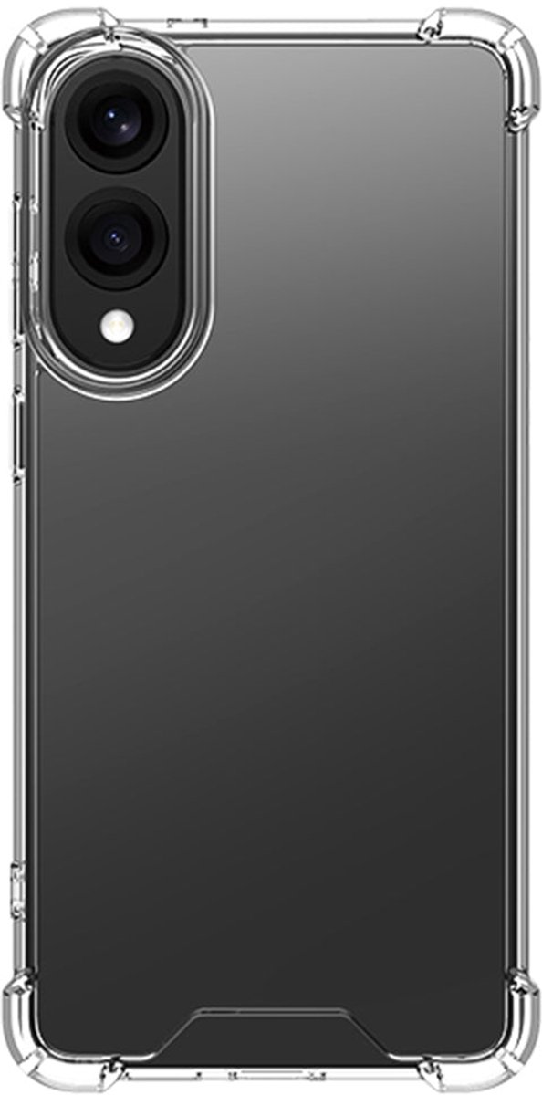 Rixus Anti-Burst Case For Samsung Galaxy S25 Edge Transparent