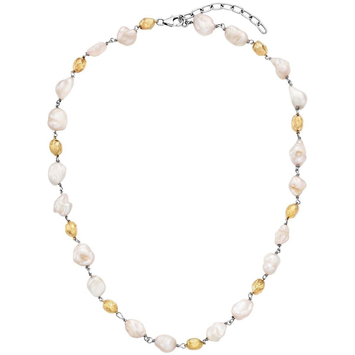 Julie Julsen Collier 925/- Sterling Silber vergoldet Süßwasserperlen