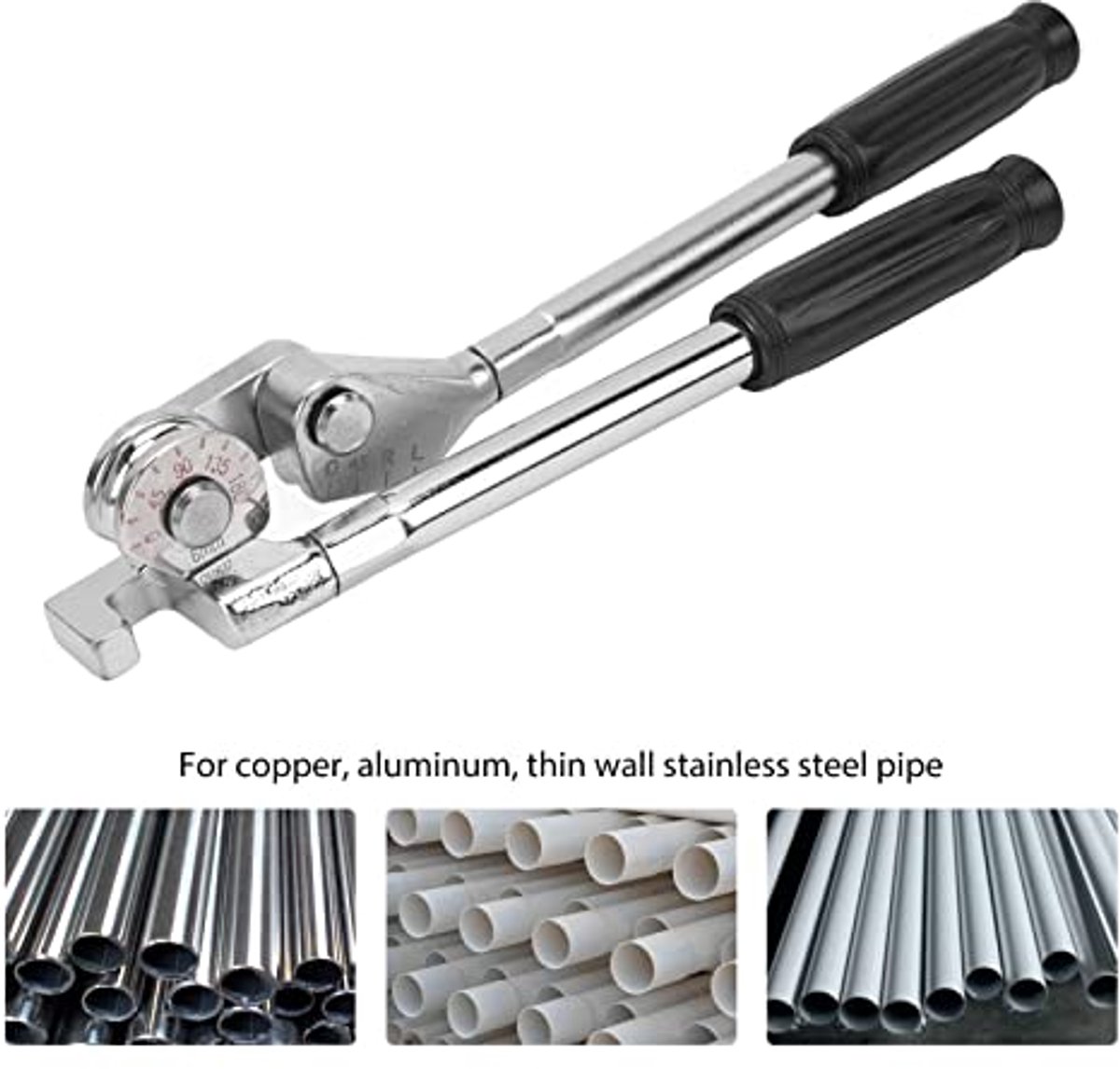 6 Mm 180 Graden Buizenbuiger, Zinklegering + Stalen Buistang Buisbuiggereedschap, voor Het Buigen van Verschillende Koperen, Aluminium, Dunwandige Roestvrijstalen Buizen