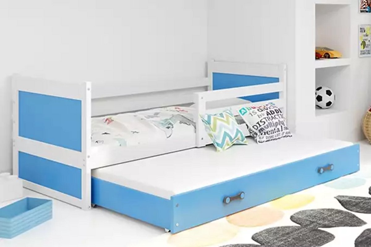BMS - Pull-Out Jeugdbed - 90x190 - Wit/Blauw