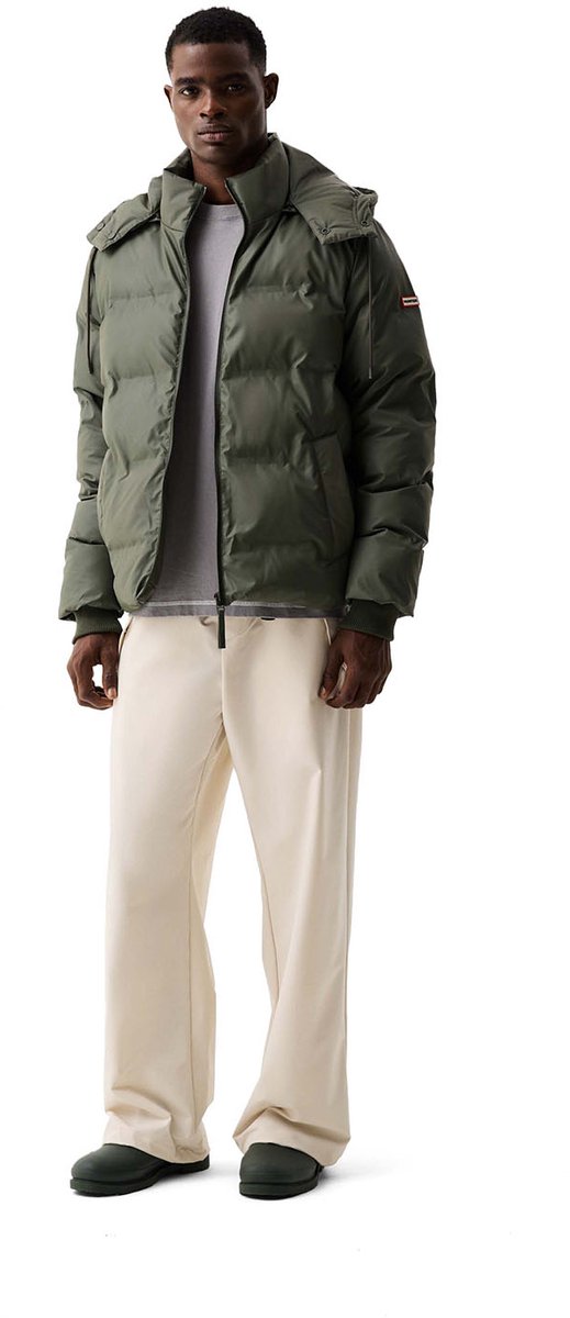 Hunter - Wiley Sonic Welded PU Puffer Jacket Kambaba Green - Maat M