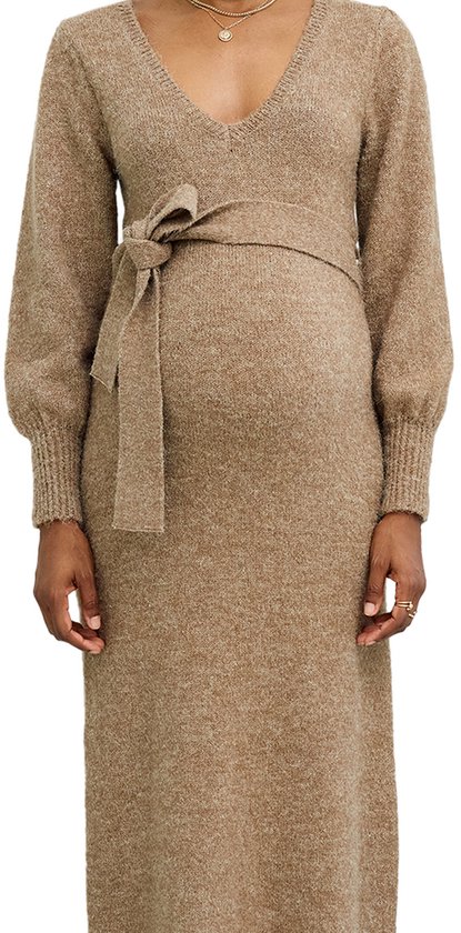Robe longue de grossesse Vertbaudet en jersey chiné