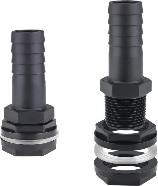 IBC koppelset voor 2 - 4 watertanks, 40 mm, voor extra sterke uitloop (2