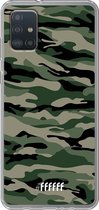 6F hoesje - geschikt voor Samsung Galaxy A52 - Transparant TPU Case - Woodland Camouflage #ffffff