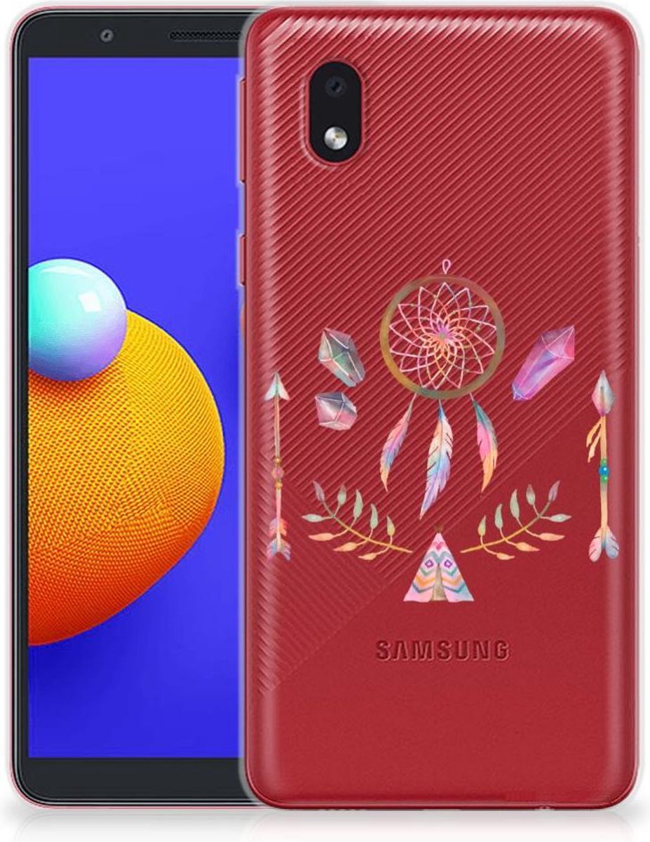 Samsung Galaxy A01 Core Telefoonhoesje met Naam Boho Dreamcatcher