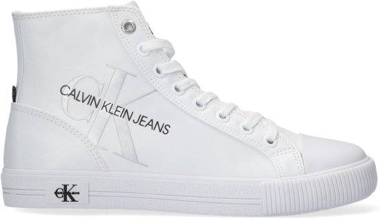 Calvin Klein Dames Hoge sneakers Vulcanized High Lace Up - Wit - Maat 39 |  bol.com