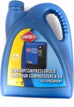 Airpress Schroefcompressorolie - 5 L - Blauw - Verleng de levensduur - bestendig tegen oxidatie