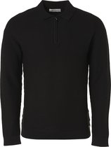 No Excess Pullover Polo Half Zip Rib Knit Heren Trui - Maat M