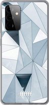 6F hoesje - geschikt voor Samsung Galaxy A72 -  Transparant TPU Case - Mirrored Polygon #ffffff