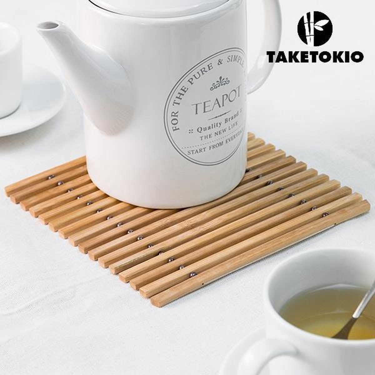 Pan onderzetter bamboe 18 cm
