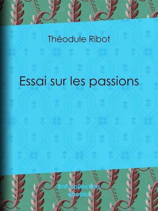 Essai sur les passions - cover