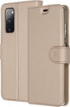 Accezz Wallet Softcase Booktype Samsung Galaxy S20 FE hoesje - Goud