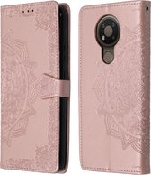 iMoshion Mandala Booktype Nokia 3.4 hoesje - Rosé Goud