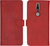 Nokia 2.4 Hoesje met Pasjeshouder - iMoshion Luxe Booktype - Rood