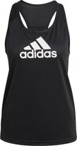 adidas Logo Sport Tanktop Dames - sportshirts - zwart - maat S