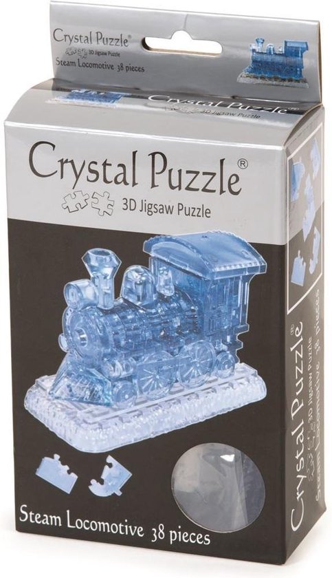 diepvries Previs site Christus Funtime Crystal 3D Puzzel - Stoomlocomotief - Blauw - 38-delig | bol.com