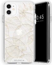 Selencia Zarya Fashion Extra Beschermende Backcover iPhone 11 hoesje - Gold Botanic