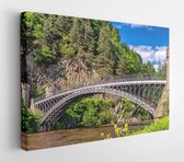 Architecture art bridge cliff  - Modern Art Canvas - Horizontal - 459203 - 80*60 Horizontal
