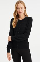 WE Fashion Dames fijngebreid vest met structuur