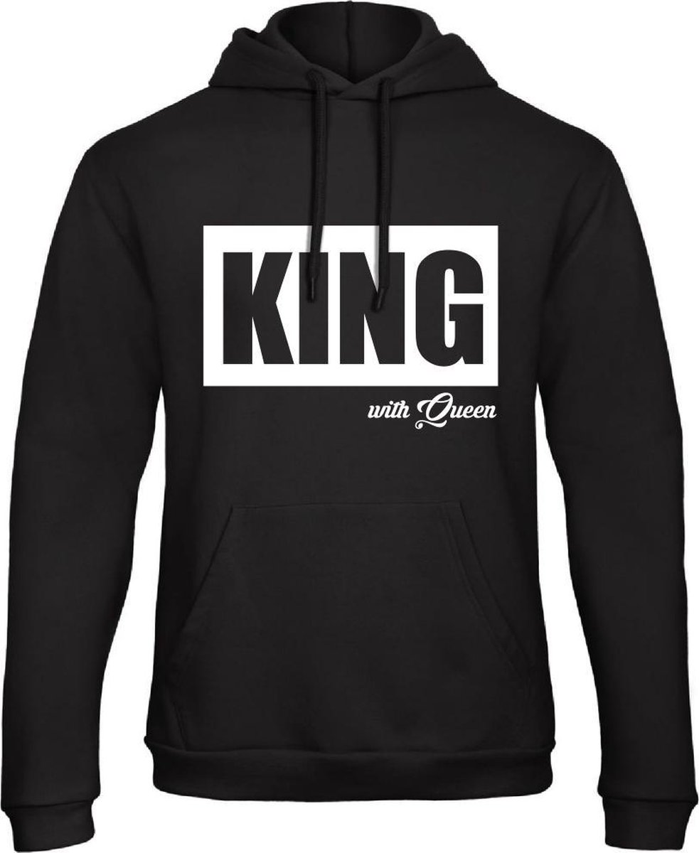 King / Queen Hoodie Big (King - Maat 4XL) | Koppel Cadeau | Valentijn Cadeautje voor hem & haar