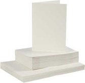 Kaarten En Enveloppen - Kaartenset - Dubbelzijdige Kaarten - DIY - Kaarten Maken - Off White - A6 - Kaart: 10,5x15cm 220 Gram - Envelop: 11,5x16,5cm 110 Gram - 50 Sets