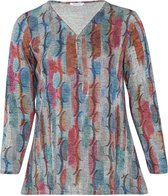 Paprika Warme tuniek met een fantasieprint en lurex