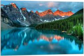 Acrylglas - Banff National Park - Canada - 90x60cm Foto op Acrylglas (Met Ophangsysteem)