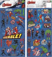 Marvel Stickervel Avengers Junior 35,5 Cm Papier Blauw 2-delig