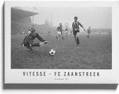 Walljar - Vitesse - FC Zaanstreek '67 - Zwart wit poster
