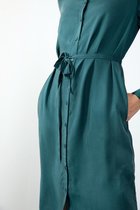 Sissy-Boy - Donkergroene cupro viscose jurk