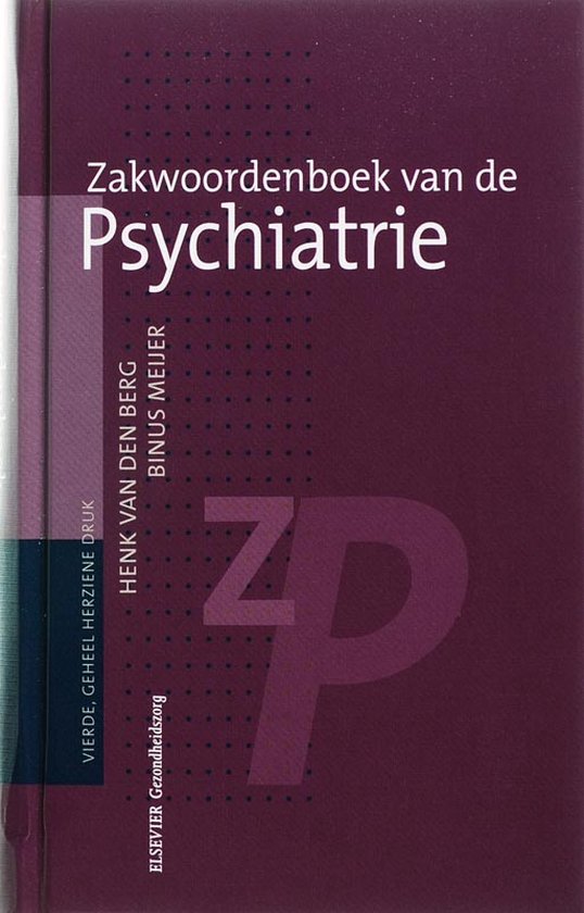 Cover van het boek 'Zakwoordenboek van de Psychiatrie / druk 4'