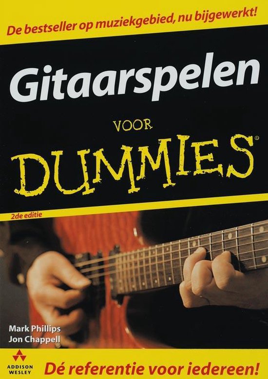 Cover van het boek 'Gitaarspelen voor Dummies + CD-ROM' van M. Phillips en J. Chappell