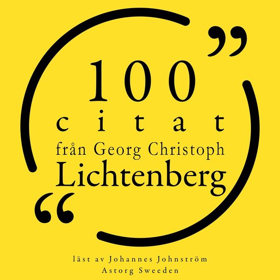 100 citat från Georg-Christoph Lichtenberg - cover