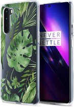 iMoshion Design voor de OnePlus Nord hoesje - Bladeren - Groen