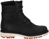 Timberland Lucia Way dames veterboot - Zwart wit - Maat 40