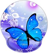 Muismat polssteun blauwe vlinder - Sleevy - mousepad - Collectie 100+ designs