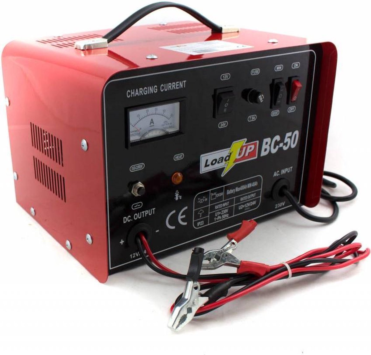 Acculader BC50 12V+24V laadstroom 21A