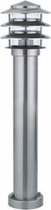 PHILIPS - LED Tuinverlichting - Staande Buitenlamp - CorePro Lustre 827 P45 FR - Kayo 3 - E27 Fitting - 5.5W - Warm Wit 2700K - Rond - RVS