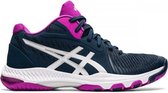 ASICS Netburner Ballistic MT2 Dames - Sportschoenen - blauw/zilver - maat 41.5