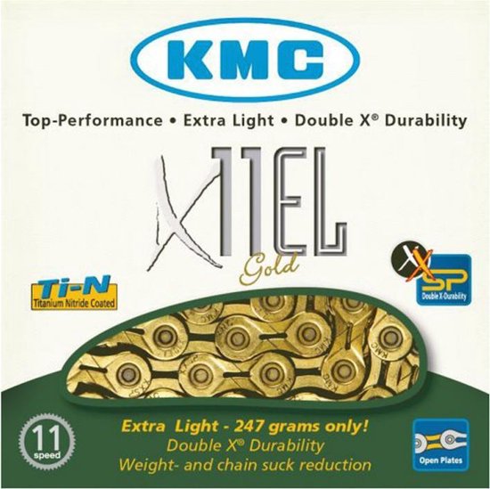 KMC X11EL Fietsketting 11 speed - Zwart | bol.com