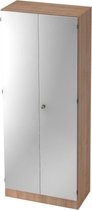 Wandkast - Walnoot/Zilver - 80 x 42 x 200,4 cm - Signa K 6100 SG