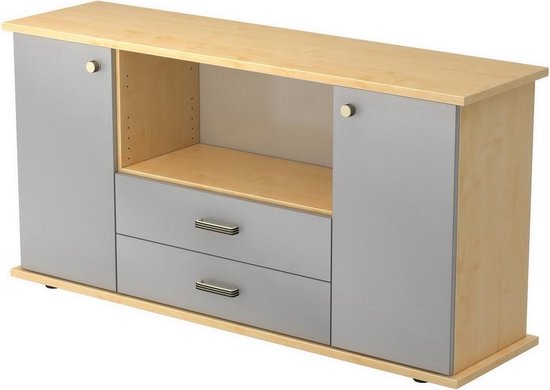 Kapa SB | Dressoir | met deuren + laden Pruim / Wit