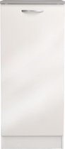 Keukenkast Spoon H140 cm met deur - glossy white