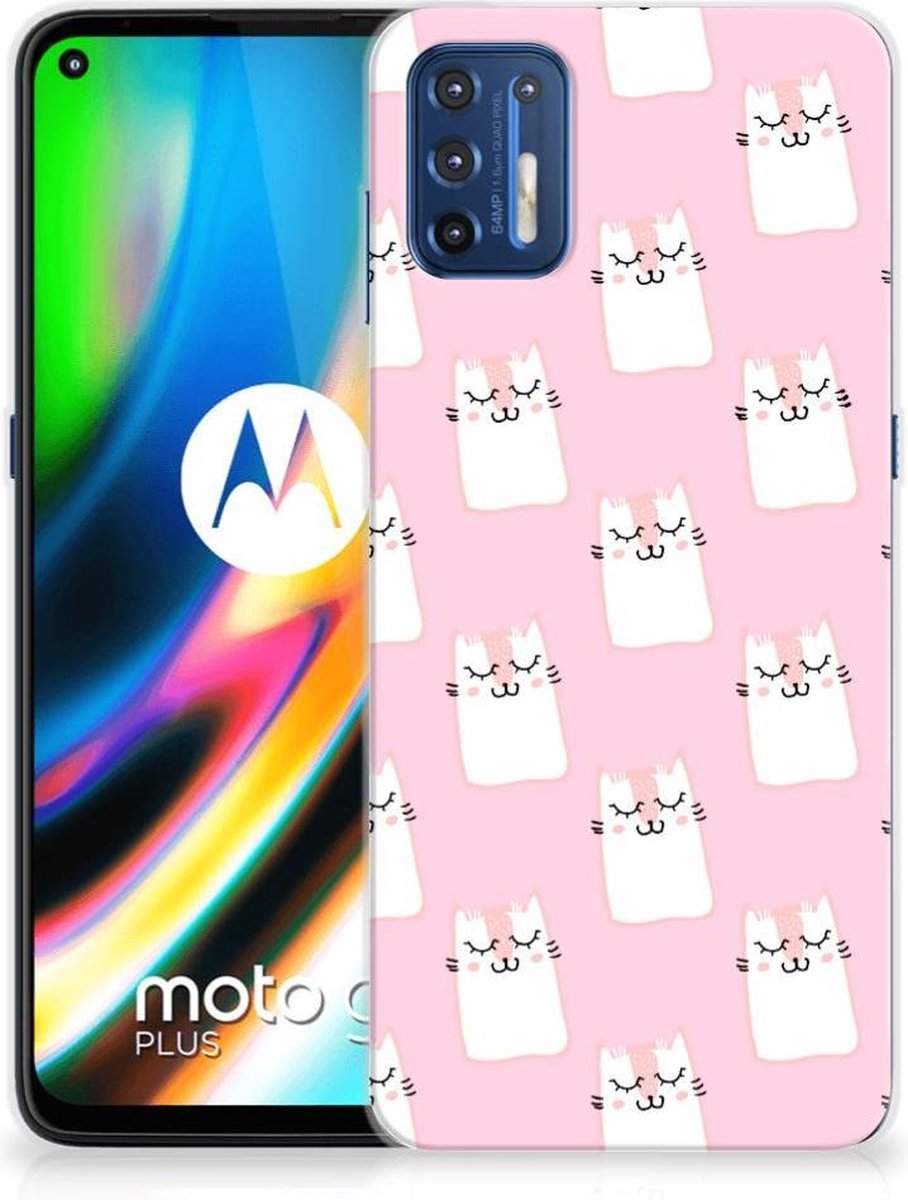 Motorola Moto G9 Plus TPU Hoesje Sleeping Cats