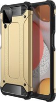 Samsung Galaxy A12 Hoesje Hybride Shock Proof Back Cover Goud