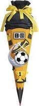 ROTH schoolkegel knutselset 'Voetbal geel', met geluid, 680 mm